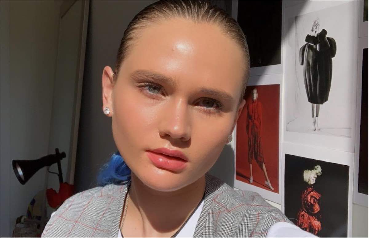 Alina Grubnyak posing for profile